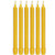 100% Pure Beeswax Candles (Set of 6) Organic Hand Made - 8" Tall, 3/4" Diameter; Tapers