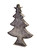 19" Rustic Brown and Bronze LED Christmas Tree Tabletop Decor