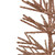 Artificial Glittered Twig Christmas Tree - 18" - Rose Gold - Unlit
