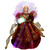 Lighted Fiber Optic Angel Christmas Tree Topper - 12" - Burgundy