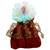 Lighted Fiber Optic Angel Christmas Tree Topper - 12" - Burgundy