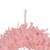 Glittered Feathers Christmas Wreath - 14.5" - Unlit - Pink