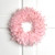 Glittered Feathers Christmas Wreath - 14.5" - Unlit - Pink