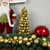 3-Finish Shatterproof Ball Christmas Tree with Tinsel - 15.75" - Gold