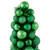3-Finish Shatterproof Ball Christmas Tree with Tinsel - 15.75" - Green