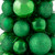 3-Finish Shatterproof Ball Christmas Tree with Tinsel - 15.75" - Green