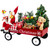 Lighted and Musical Santa Claus Merry Christmas Wagon Decoration - 20"