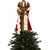 Angel with Wings Commercial Size Christmas Tree Topper - 3' - Brown and Red - Unlit