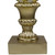 Ball Finial Commercial Size Christmas Decoration 48" - Gold and White